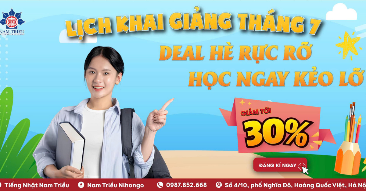 KHAI GIẢNG THÁNG 7